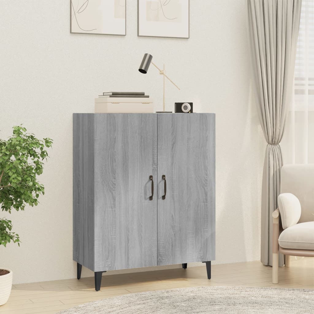 Sideboard Grau Sonoma 70x34x90 cm Holzwerkstoff
